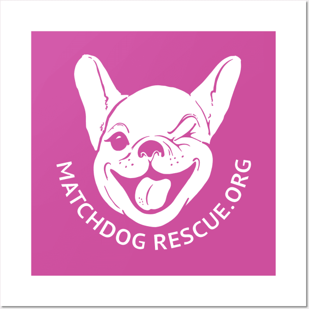 Matchdog Fuchsia logo Wall Art by matchdogrescue